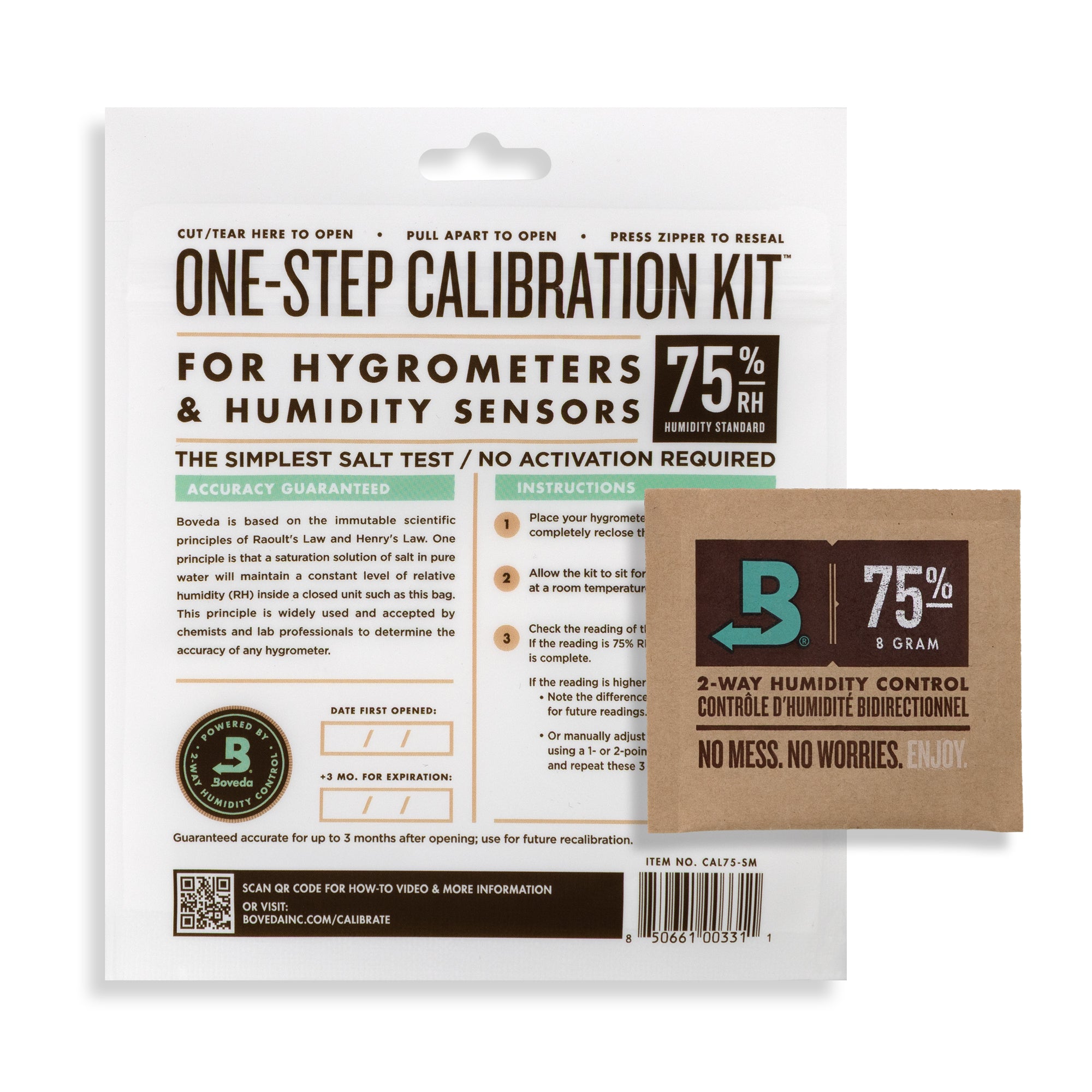 Hygrometer Calibration Kit (75% RH)