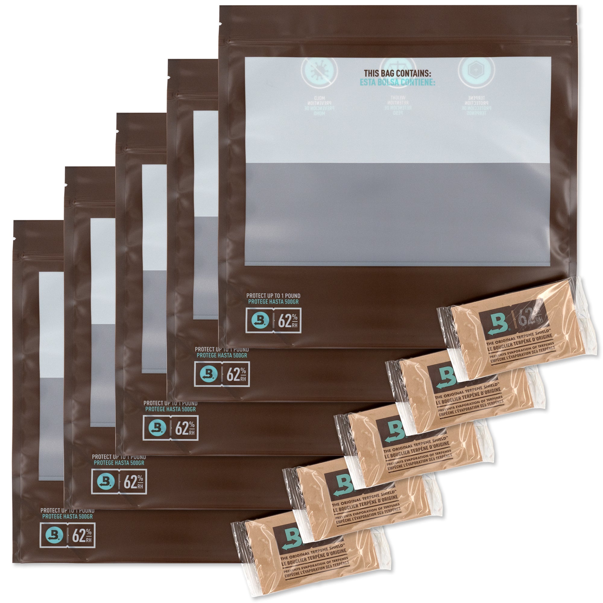 Boveda 1 LB Fresh Bag - 5-Pack