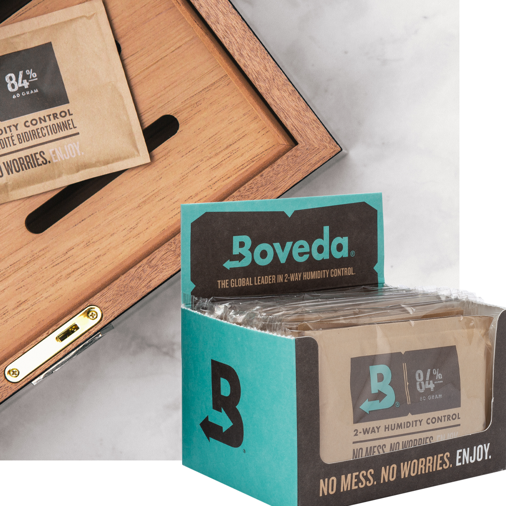 Boveda Seasoning Packs for Wood Guitar Case, 20-Pack 72% RH Size 60