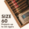 Boveda Size 60 protects up to 25 cigars.