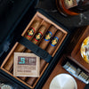 Boveda size 8 sitting in a travel humidor full of cigars.