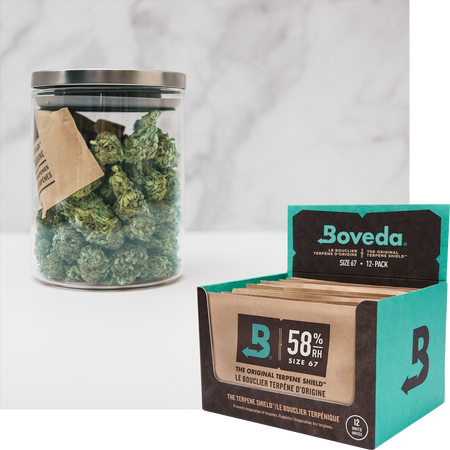 Boveda 58% Humidity Control 12 Ct | For 1+ Pounds of Weed
