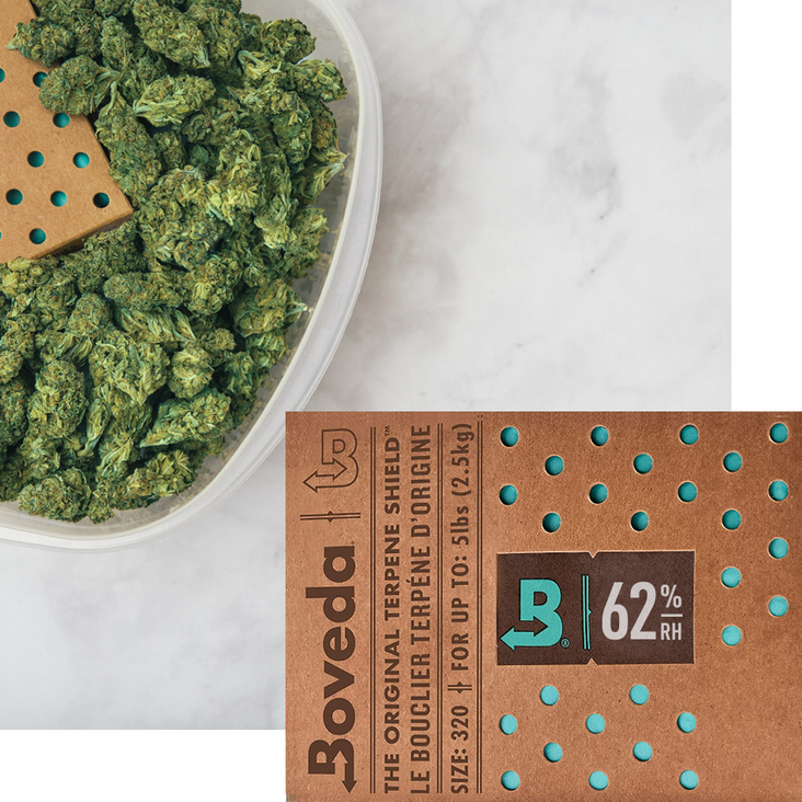 Boveda 62% Size 320 for Cannabis  Keep up to five pounds of weed