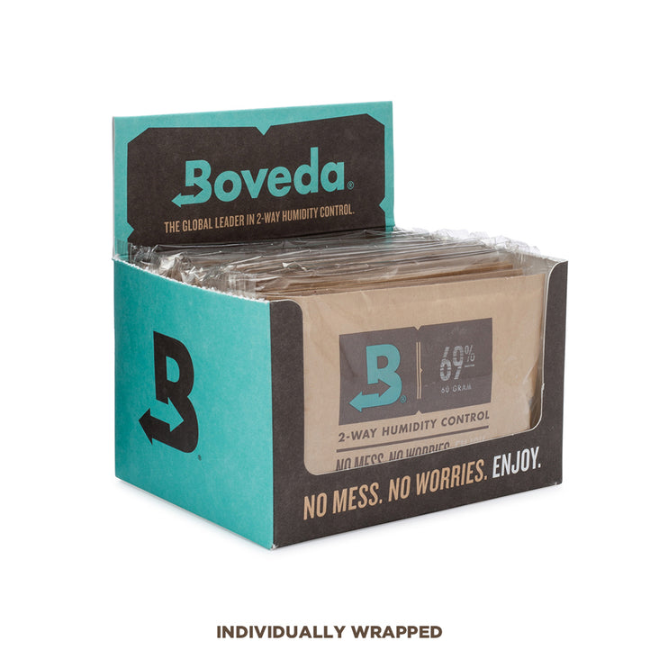 Boveda 69% RH 12-Pack Cube Size 60 for Storing Cigars