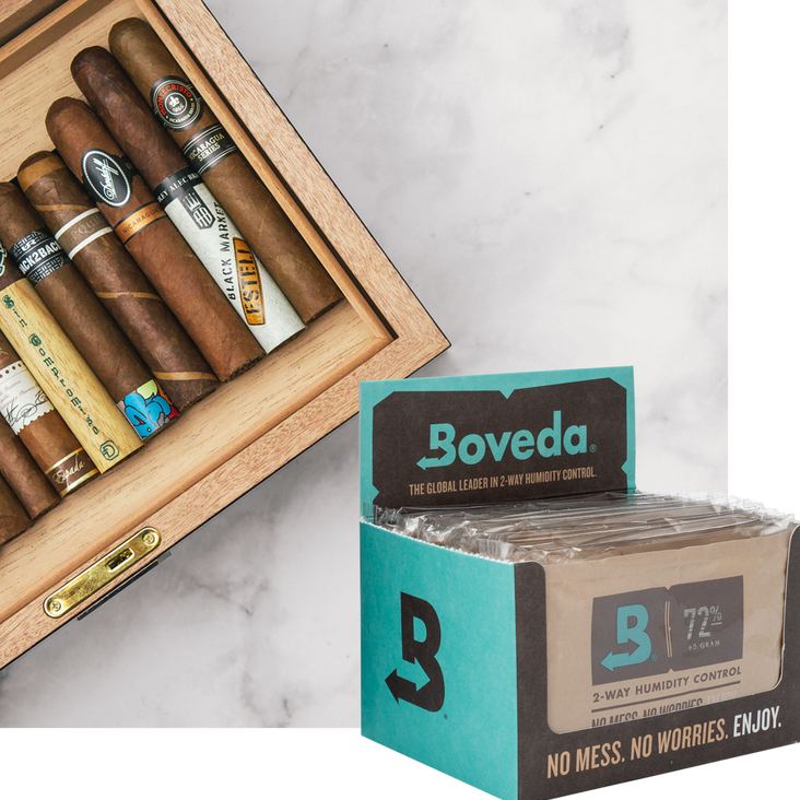 Boveda 72% RH 12-Pack Cube Size 60 for Cigar Humidity