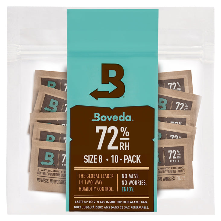 Boveda 72% RH 10-Pack Size 8 For Reeds