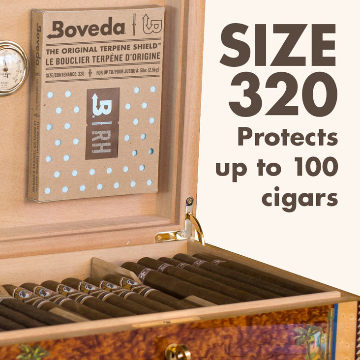  Boveda 72% Two-Way Humidity Control Pack For Large Wood  Humidifier Boxes – Size 320 – Single – Moisture Absorber – Humidifier Pack  – Individually Wrapped Hydration Packet : Home & Kitchen