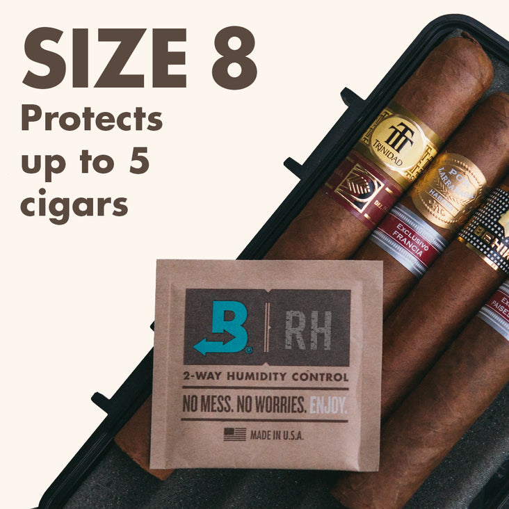 Boveda 69% RH 2-Way Humidity Control – Size 320 For Use Up to 100 Cigars -  Restores & Maintains Humidity – All In One Solution For Humidification-  Patented Technology for Cigar Humidors - 1 Count 